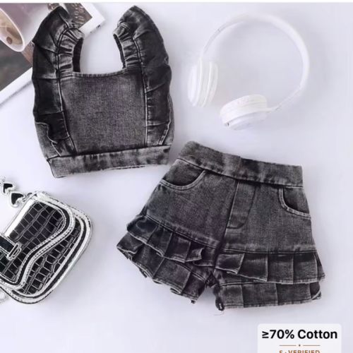 SHEIN Baby Girl Cool Denim Outfit, Summer | SHEIN USA