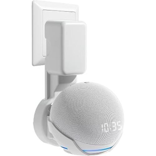 ZUOLACO Wall Mount Holder for Echo Dot 4th/5th Generation(1 Pack, White)