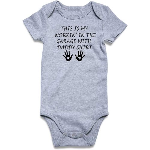 Funnycokid Baby Boys Girls Bodysuit Funny Newborn Romper Short Sleeve Infant Neutral Outfits 0-12 Months