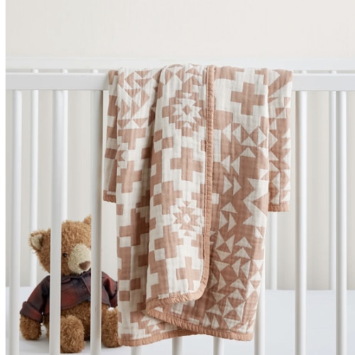 BLUE RIDGE ORGANIC COTTON BABY BLANKET