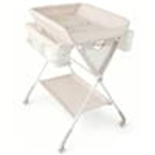 Bunpeony Portable Baby Changing Table with 3-Level Adjustable Height-Beige HD114QUHY325