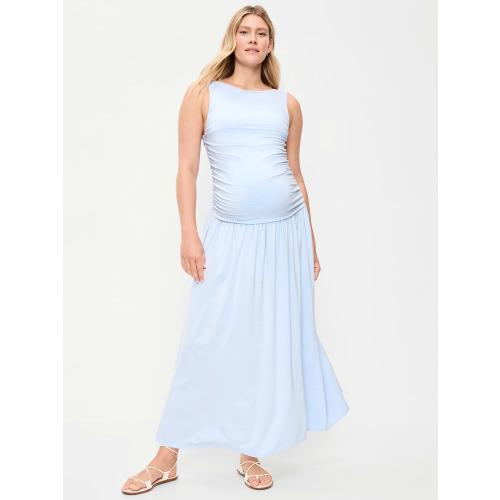 Maternity Drop-Waist Fit & Flare Dress
