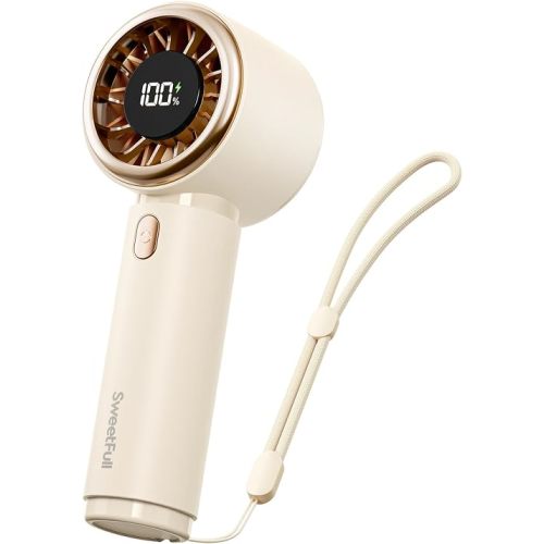 SWEETFULL Portable Handheld Fan, Mini Rechargeable Personal Hand Fan