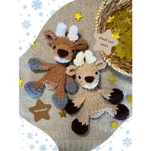 Bolt the Buck | Deer Snuggler | Unstuffed Crochet Lovey | New Baby Gift | Nursery Decor | Woodland Inspired | Montessori Inspired