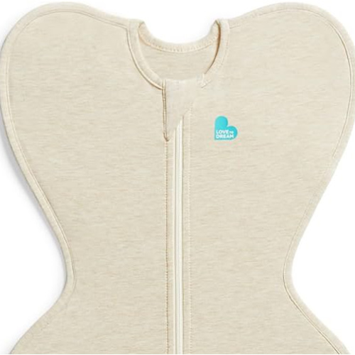 Love to Dream Saco de dormir de 0 a 3 meses, auto calmante, mejora el sueño, el ajuste cómodo ayuda a calmar el reflejo de sobresalto, artículos esenciales para el bebé recién nacido, 1.0 TOG, 8-13