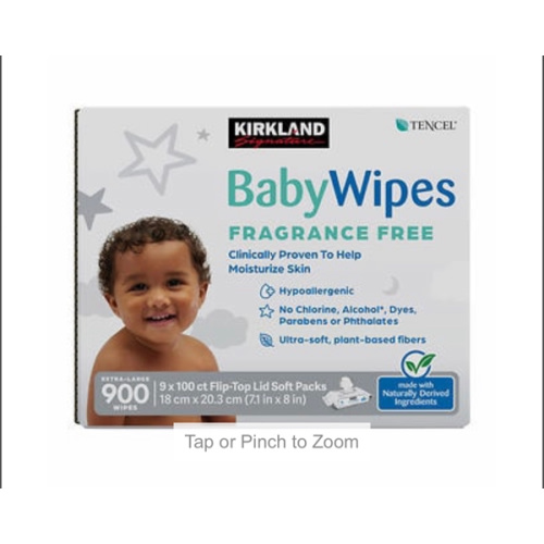 Kirkland Signature Baby Wipes Fragrance Free, 900-count | Costco