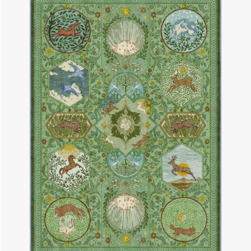 Woodland Wanderer Green Rug | Ruggable US
