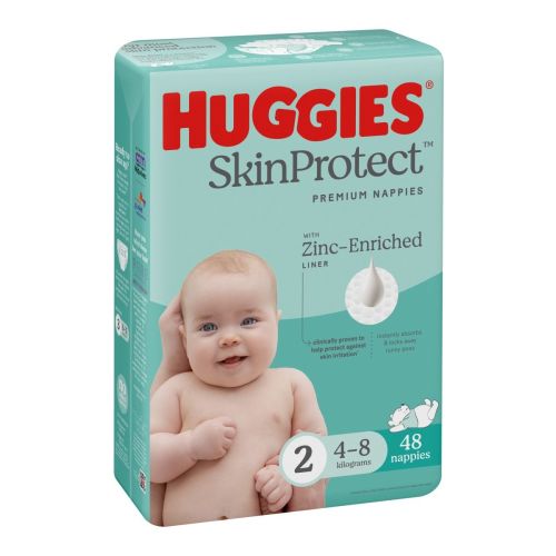 Huggies Nappy Skin Protect Size 2 (Infant) 4x48's