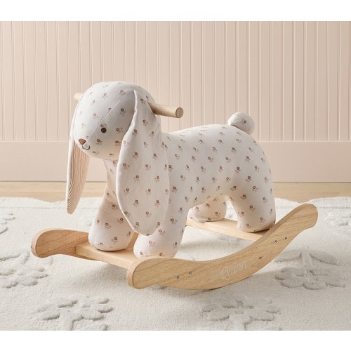 Rylee + Cru Floral Bunny Nursery Rocker