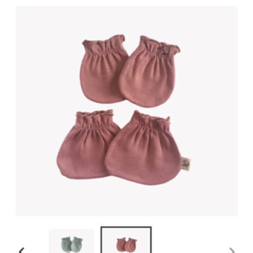 Cotton Cub Organic Mitten & Bootie Set