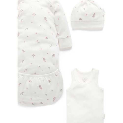 Newborn Hospital Gift Pack 6 Piece Vanilla Blossom Pack - Purebaby | Maisonette