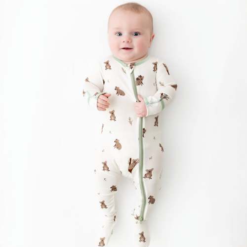 Koala Zippered Footie Size 3-6M