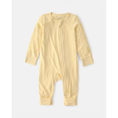 Baby 2-Way Zip PurelySoft Sleep & Play Pajama - Yellow