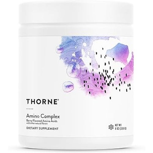 THORNE - Amino Complex - Clinically-Validated EAA and BCAA Powder for Pre or Post-Workout - Promotes Lean Muscle Mass & Exercise Recovery* - NSF Certified for Sport - 30 Servings - 8.0 Oz - Berry