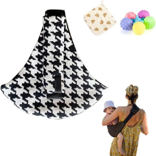 Baby Sling Carrier Adjustable Hip Seat Carrier for Busy Moms, Cotton Lining, Non-Slip Lightweight Build, Widened Thick Padded Shoulders & Dual Buckles, Ideal for Shopping, Travel, Camping & Daily Walk