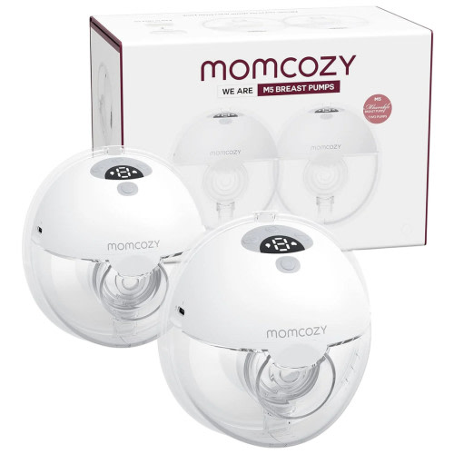 GoodBuy Gear Momcozy All-in-one M5 Double Wearable Breast Pump - Quill Grey