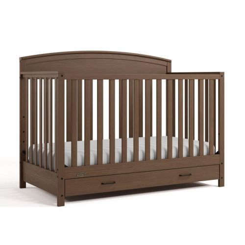 Graco Benton 5-in-1 Convertible Crib with Drawer - Hazelnut