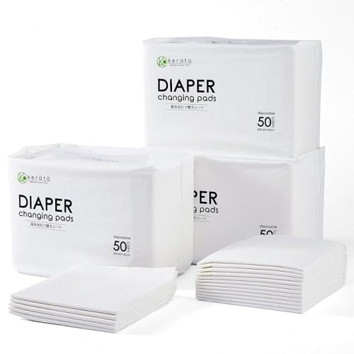 Disposable Changing Pads for Baby, 150 Pack Disposable Changing Pad Liners, Waterproof Disposable Underpads, Ultra Absorbent Super Soft Breathable Diaper Changing Mat 13 x 18 in