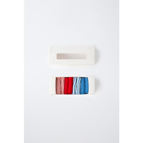 Set of 4 Colorful Socks in Gift Box - Multicolored | ZARA United States
