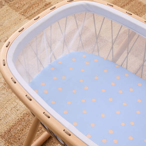 Eden Cotton - Remi Spot Bassinet Fitted Sheet