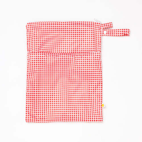 Tyoub Stay-dry Zip Wet Bag– Red Gingham