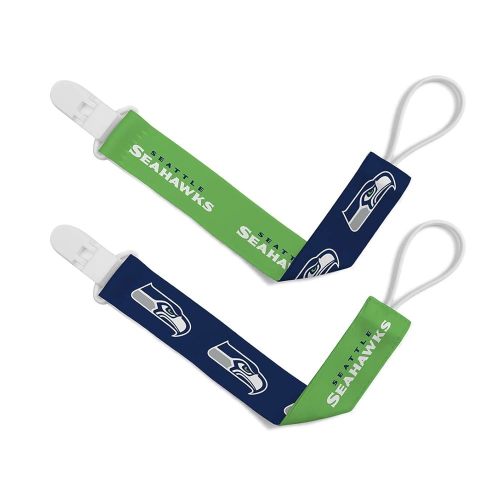 Masterpieces NFL Unisex-Baby 2-Pack Pacifier Clips