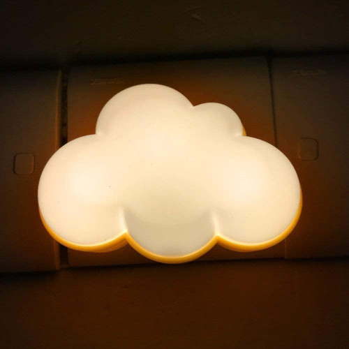 MANCHE Baby Night with Light Sensor Plug in Intelligent Soft LED Wall Nursery Lamp LED Cloud Nightlight for Kids for Children’s Bedroom Hallway for Baby Nursery Child Room (Cloud, White White)