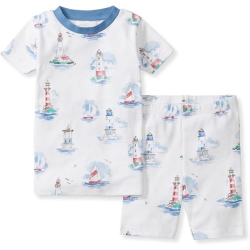 Burt's Bees Baby Unisex Pajamas, Short Sleeve Tee and Shorts 2-Piece PJ Set, 100% Organic Cotton