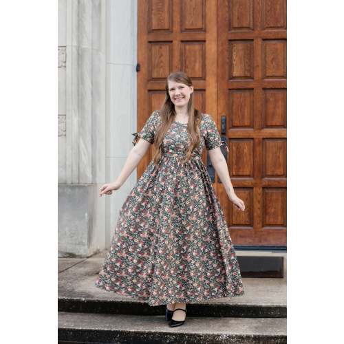 Merry Blooms Cotton Nursing Friendly Maxi Dress – The Dress Lady