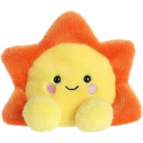 Aurora® Adorable Palm Pals™ Rae Sun™ Stuffed Animal - Pocket-Sized Play - Collectable Fun - Orange 5 Inches