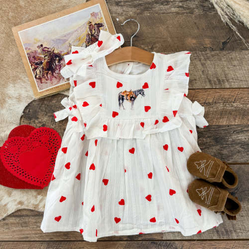 Ole Trusty Heart Ruffle Dress/Romper – theFRINGEDpineapple