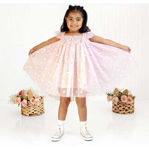 Little Bunny Easter Tulle Dress, Pink - Sweet Wink | Maisonette