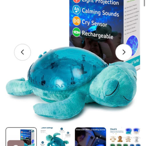 Tranquil Turtle | White Noise and Light Projector | Dimples NZ | Aqua