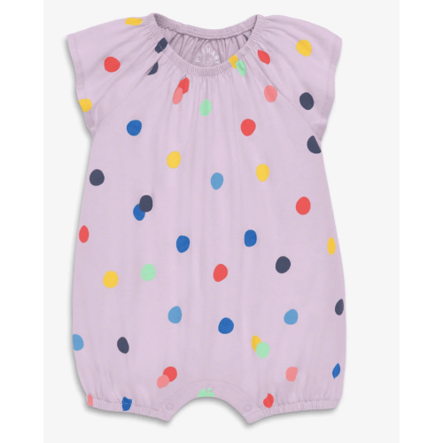 Rainbow Confetti Romper, 3-6 months