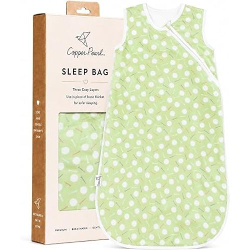 Copper Pearl Baby Sleep Sack, Bogey - Wearable Blanket for 6-12 Month, Sleeveless Sleep Sack for Baby Boy or Girl