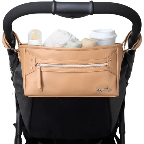 Itzy Ritzy Adjustable Stroller Caddy & Organizer Bag, Easy Attach (Chai)