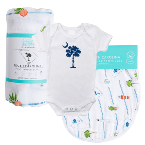 South Carolina Palmetto Moon Baby Gift Bundle Hospital Coming Home Essential