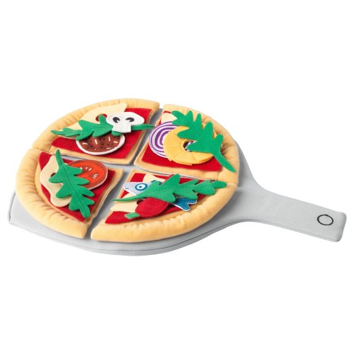 DUKTIG 24-piece pizza set - pizza/multicolor