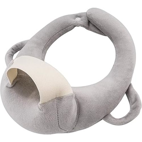 kornsurte Plush Bottle Feeding Pillow for Mom Easier Nursing, Adjustable Design (Gray)