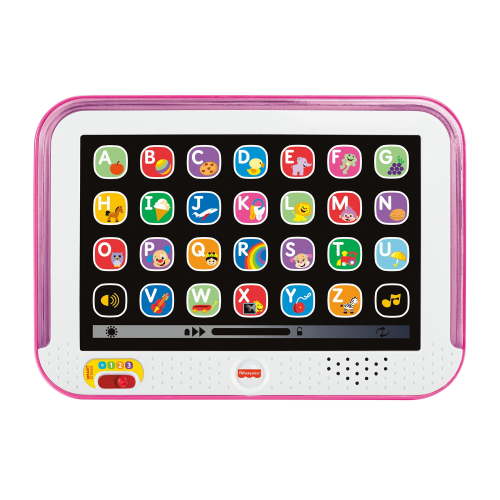 Fisher-Price Laugh & Learn Smart Stages Tablet Toddler Electronic Musical Learning Toy, Pink