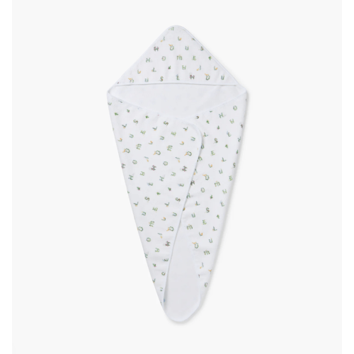 Hooded Towel - Pastel Trellis