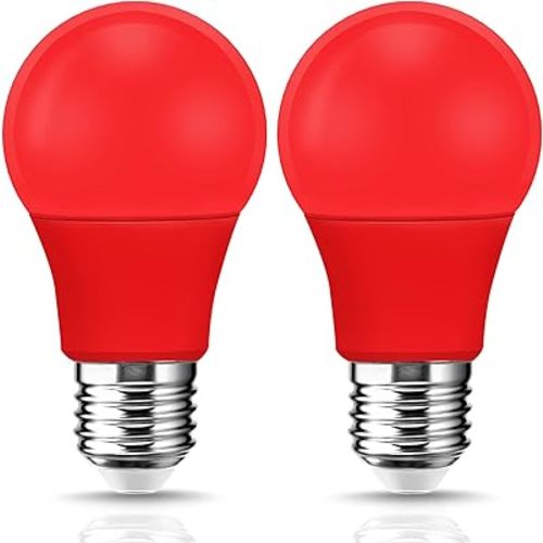 A19 LED Red Light Bulb 9W(60W Equivalent) for Halloween Christmas Decor