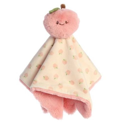 ebba Large Peach Luvster Precious Produce Snuggly Baby Stuffed Animal Pink 13"
