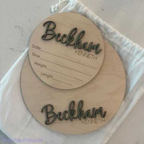 Personalized Footprint Sign