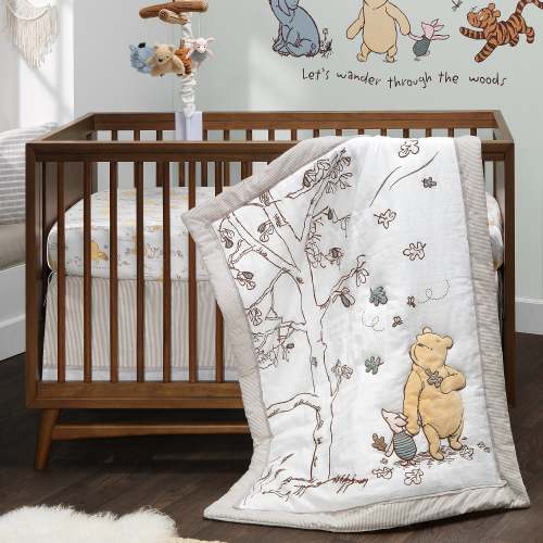 Disney Baby Storytime Pooh 3-Piece Nursery Crib Bedding Set – Lambs & Ivy