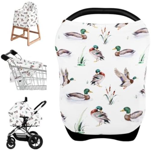 Mallard Duck Carseat Covers Baby,Stretchy Infant Canopy for Boys Girls