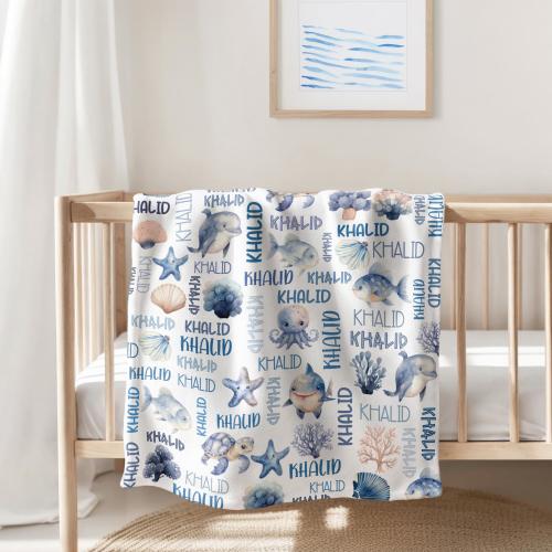 Custom Blanket Boy, Blanket with name, Blanket for Son, Newborn Gift, Baby Shower Gift