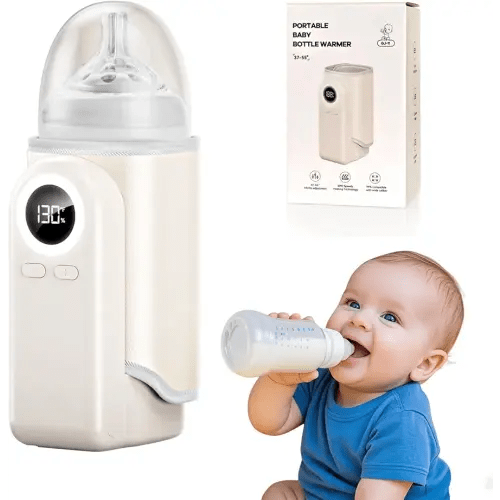 Portable Bottle Warmer for Travel, Fast Warming with Battery, 360 Degree Wrap Even Warming,10000mAh Long Battery Life Fits Most Bottles Ideal for Travel & Home Baby Feeding On The Go