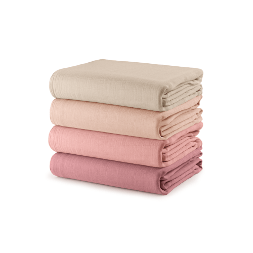 Muslin Swaddle Blankets, 4 Pack