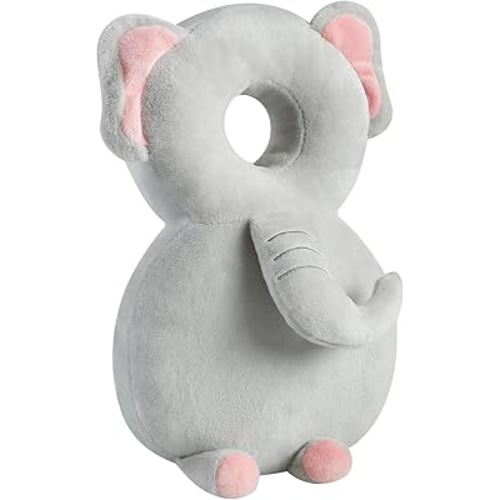 PandaEar Baby Head Protection Backpack, Toddler Walking Head Protector, Adjustable Head Protector Pad Safety Cushion (Grey)